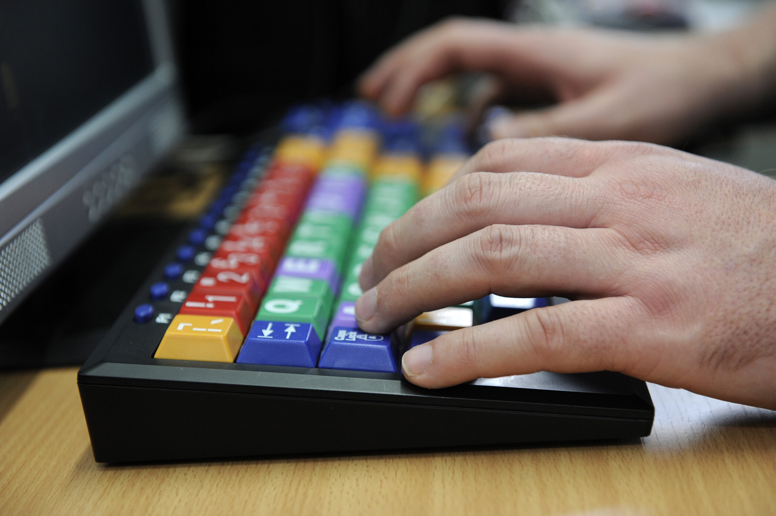 keyboard for person with visual impairment. Source DCW