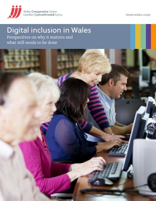 Front page image of the Wales Co-operative Centre Report - Digital inclusion in Wales 2016