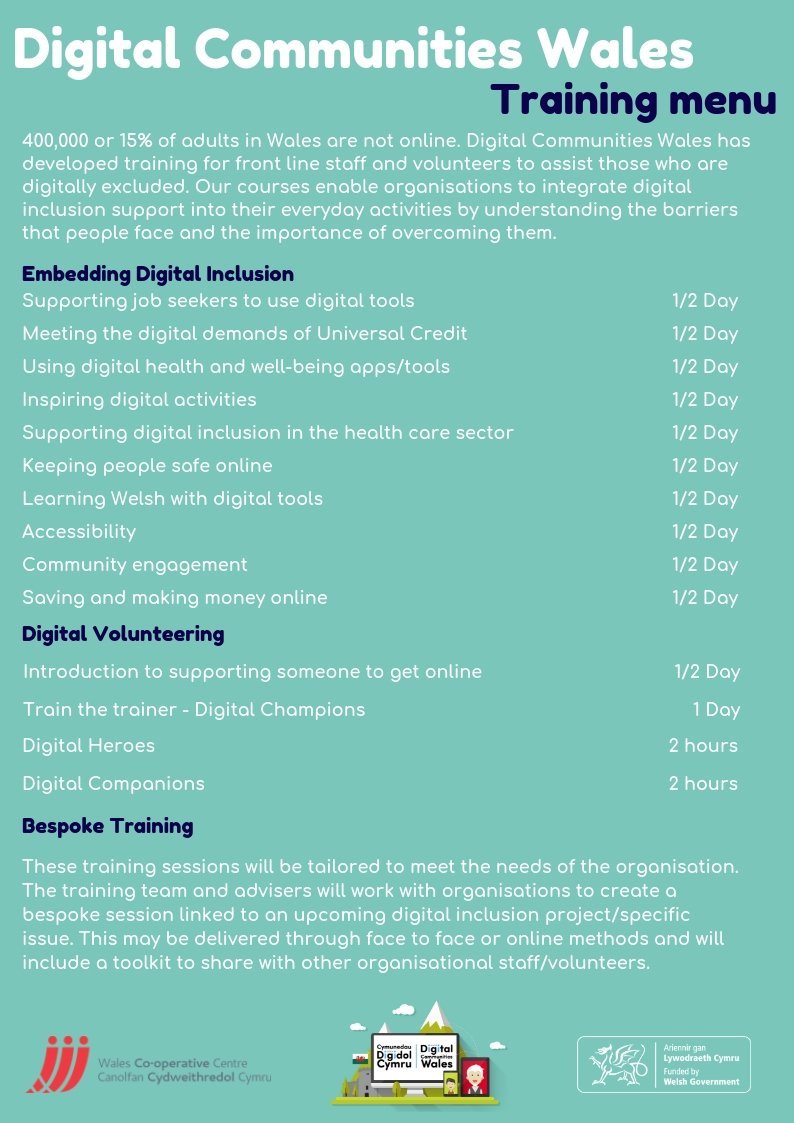 Training menu page 1 