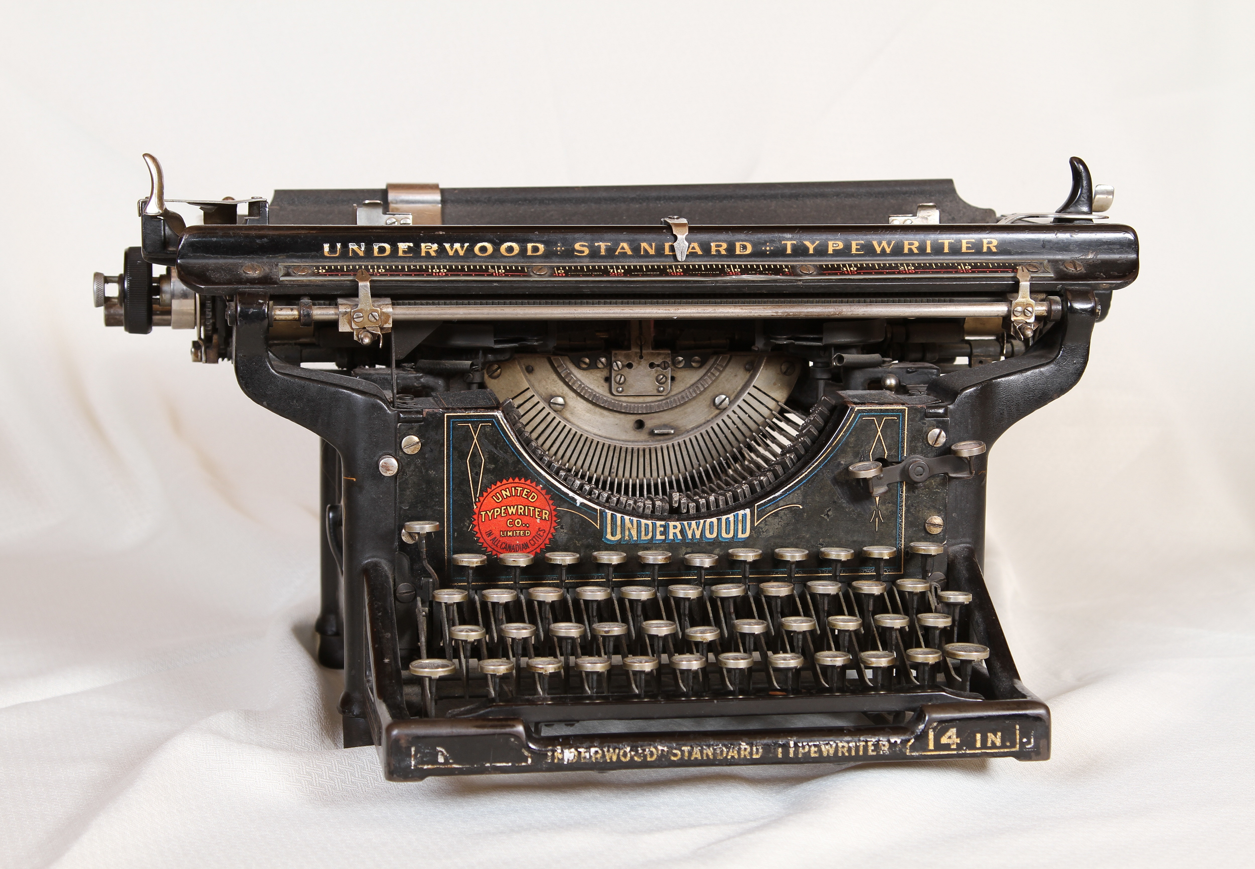 A photograph of an old typewriter.