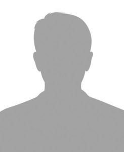 A graphic image of a staff placeholder image. It features a greyed out outline of a head.