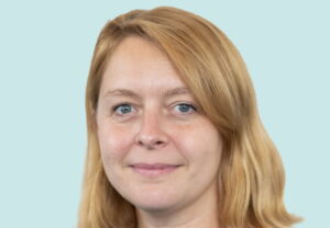 A portrait of Sara Woollatt, Engagement and Partnerships Officer at Digital Communities Wales