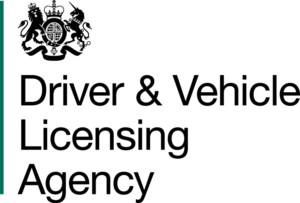 The logo of DVLA. It reads 'Driver & Vehicle Licensing Agency'.