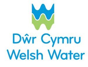 The logo of Dwr Cymru. It reads 'Dwr Cymru, Welsh Water'.