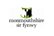 The logo of Monmouthshire County Council. It reads 'monmouthshire sir fynwy'